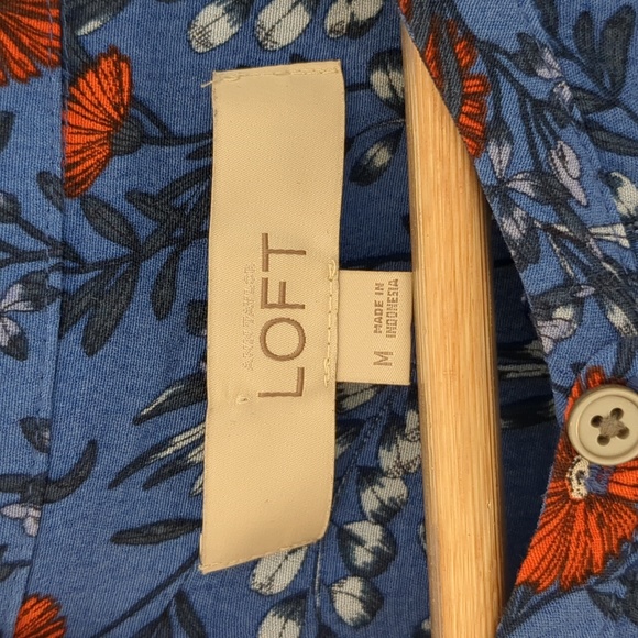 Ann Taylor LOFT blue sleeveless dress size M - Picture 4 of 5